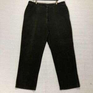 L.L.Bean‎ Corduroy Pants Straight Leg Olive Green Casual Mens W40 L32